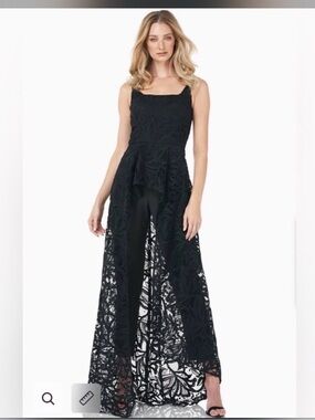 Kay Unger Black Evening Jumpsuit